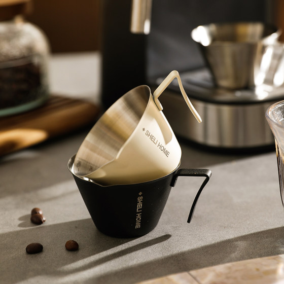 Sheli Coffee Extract Cup 측정 컵 커피 에스프레소 컵 커피 머신 액체 304 스케일 스틸 온스 컵 Sheli Coffee Extract Cup 측정 컵 커피 에스프레소 컵 커피 머신 액체 304 스케일 스틸 온스 컵