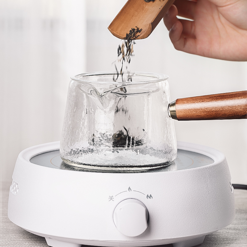 A Live chicken in electric TaoLu boiling tea ware home cooking tea stove small glass teapot suit kunfu tea tea steamer