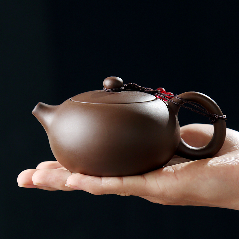 Household it pure manual kung fu tea set big ore single pot, purple clay teapot ceramics creative beauty tea