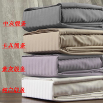 High end export Foreign trade Original single 120 1200 Egyptian cotton satin striped bed pint oversize 3 m 4 m Bedsheets