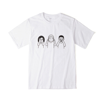 finerworld original IP mens and womens short-sleeved T-shirts new trend brand summer clothes trend half-sleeved tops couple T-shirts