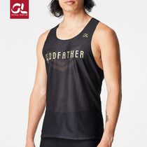 Godfather wind tunnel vest burning equipment GearLab Marathon summer mens and womens racing quick-drying running vest