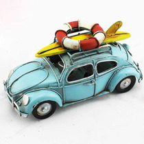 Retro Beetle car model wrought iron classic car ornaments photography props home soft decorations display furnishings