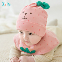 Baby hat summer thin section 0 newborn 1 toddler 2 pure cotton 3-6 months cute super cute male and female baby fetal hat tide