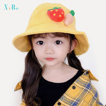 Childrens hat spring and autumn sun hat fashion girl fisherman hat male baby basin hat Korean version of the thin baby sun hat