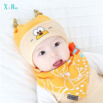Spring and Autumn 0-3-6-8 months pure cotton newborn toddler pullover baby hat cartoon male and female baby fetal hat