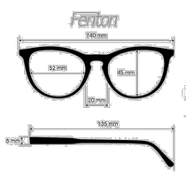 Self-operated｜Polarized glasses Dan Shadys FENTON black soft rose mirror polarized