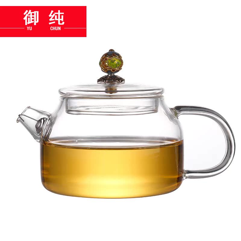 Royal pure glass brewed tea pot heat household heat kung fu tea flower teapot tea machine electricity TaoLu trumpet