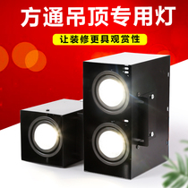 Aluminum square led special light cob dull light Square spot light borderless wooden ceiling downlight 8cm 10cm