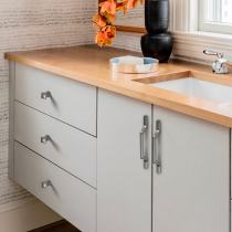 American cabinet door handle Gray modern simple cabinet door handle Drawer wardrobe sub-handle Zinc alloy hardware single