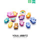 2025 새로운 신발 꽃 구멍 신발 액세서리 신발 액세서리 DIY 신발 버클 만화 귀여운 무지개 곰 사랑 곰 2025 새로운 신발 꽃 구멍 신발 액세서리 신발 액세서리 DIY 신발 버클 만화 귀여운 무지개 곰 사랑 곰
