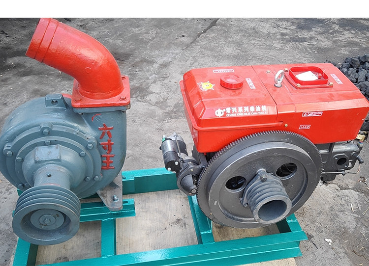 鱼塘抽泥机抽粪机化工厂抽沙泵自吸泥浆河底清淤铸铁柴油机水泵