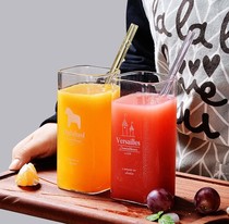 Coke cup creative delivery straw ins good morning glass cute heat-resistant simple breakfast milk juice couple