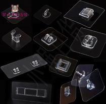 Sub-mother buckle buckle free of punch with powerful transparent hook glued with picture nail bearing accessory Catch Buckle Shelve Stick-to-stick