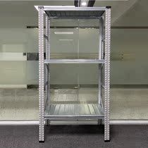 1 5 meters 2 meters high Italian spray column metal multi-layer shelf floor hanger living room finishing frame