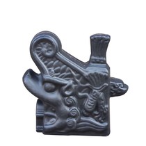 (Positive kiss)Antique tile accessories Positive ridge closing parts Door head town house kiss resin tile ridge edge closing parts