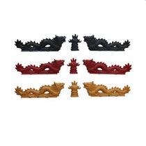 Double dragon play beads resin tile Decorative accessories Roof ridge Zhengji Antique ornaments Glazed tile insulation Two dragon play beads hot sale
