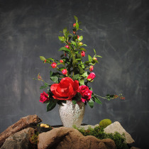 Thanksgiving Magnolia fresh Camellia simulation flower set living room table decoration flower silk flower set