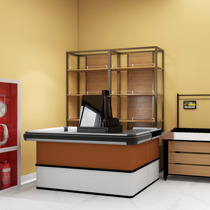 Simple paint corner cashier counter Clothing store bar Snack food cashier Hotel pharmacy cashier
