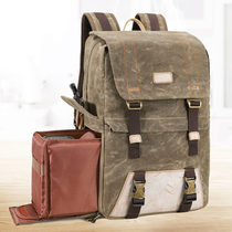 Double shoulder camera bag National Geographic photography bag retro casual waterproof large capacity 15 6 inch notebook single reverse bag