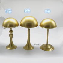 Golden hat hat display rack clothing store hat holder hardware hat iron hat rack high-end hat display rack
