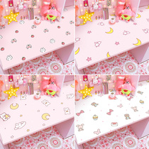 Cute Cartoon Desktop Refurbished Sticker Waterproof Anti-Oil Thickened Self-Glued Dorm Room Student Decorated desktop protective film