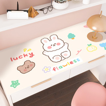 ins teen girl online red child learning writing desk special table mat environmental protection silicone waterproof oil proof super round q bomb