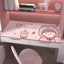 Dormitory Study Writing Desk Desk Cute Girl Heart Day family Table Bins Wind students waterproof and anti-oil pvc table cushion