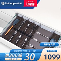 Kuboslinlanka Aluminum divider Kitchen drawer divider partition free assembly