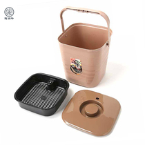 Tao Shangyin new product tea bucket with lid tea drum plastic trash can Tea drain bucket bubble with handle tea bucket