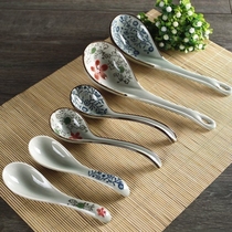 Brand Glaze Lower Color Days Style Cutlery Personality Creative Hand-painted Ceramic Spoon Spoon Spoon Spoon Soup Spoon Soup Spoon