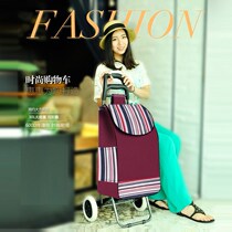 Two-wheel shopping cart portable folding car trolley trolley luggage trolley trolley trolley trolley trolley trolley