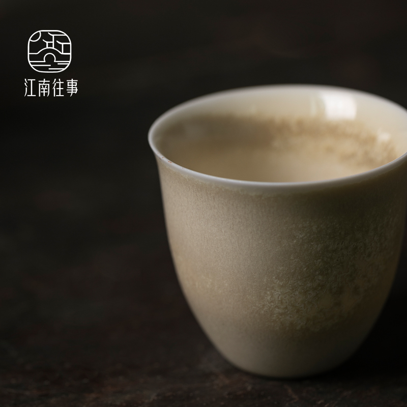 Jiangnan hand past kung fu small sample tea cup tea cups of household ceramics firewood single tea tea set single CPU