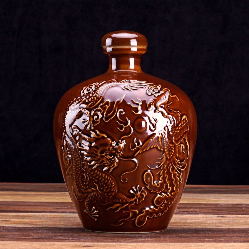 An empty bottle earthenware with 2 liquor bottle 1 2 3 empty five empty bottles of 10 ceramic jin jars hip ML ML