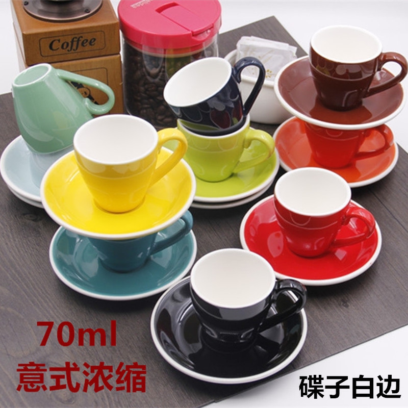 Espresso cups of suit 80 ml European ceramic Espresso Espresso small mini coffee cup 70 ml