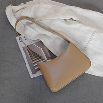 PANLULUPAN niche design cowhide long belt armpit bag Shoulder bag handbag ins wind fashion and versatile