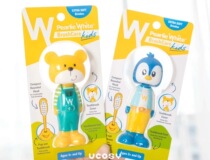 (To Xin Ma Ma) Singapore Bai Lijie childrens toothbrush baby soft hair telescopic brush head toothbrush 3-12 years old