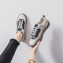 A D Hepburn Youth Second Reduction ~ Fashion 100 lap 100 lapped with a thick bottom genuine leather casual XIE tide