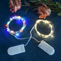 Christmas decoration LED lighting birthday cake lightsString warm lightsBaking copper cash button electronic