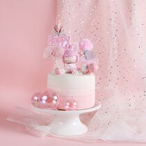 Cake decoration in the fresh fresh butterfly butterfly birthday plugin in the butterfly bow