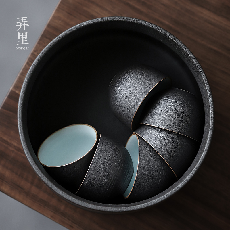Get in | coarse pottery tea wash water jar to wash the black pottery cups to build water bowl in hot dry terms ceramic kung fu tea set type