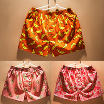 Mens underwear cotton summer loose breathable mens underpants personality trend boxer youth boxer shorts