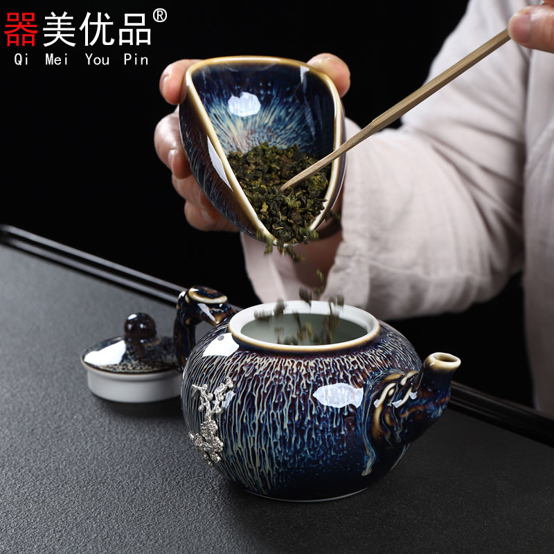 Implement the best checking ceramic tea spoon tea holder points of tea, tea zen Chinese style restoring ancient ways household tea accessories