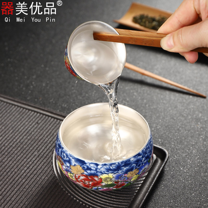 Is the best tea colored enamel coppering. As silver tea set 999 single CPU for wash small tea accessories exquisite ceramic writing brush washer