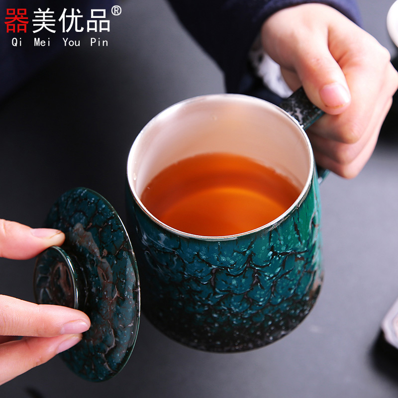 Beauty apparatus is superior to build one variable malachite green ceramic coppering. As silver kung fu tea set manually teapot teacup home outfit