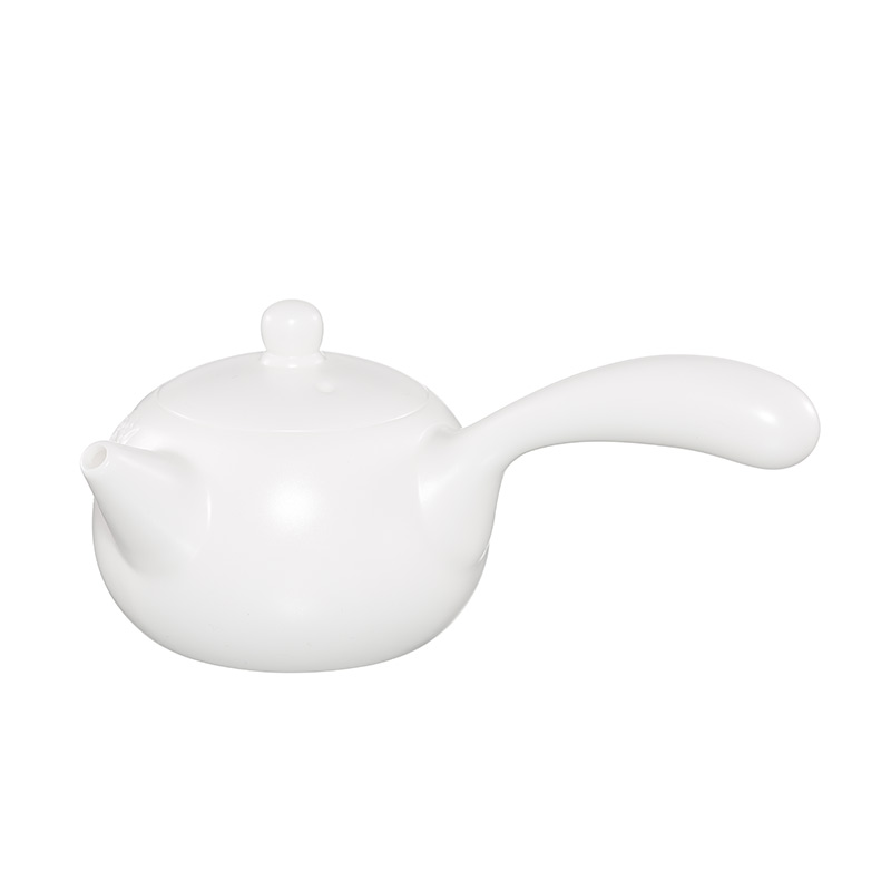 Implement the optimal character turn white porcelain beauty side keep pot hot high white porcelain single pot of filtering the little teapot ceramic household