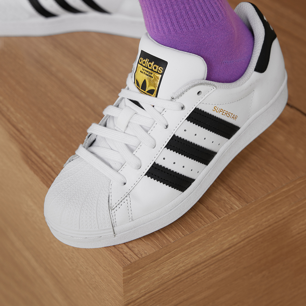 adidas阿迪达斯官网三叶草superstar j男大童经典贝壳头板鞋