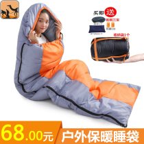 Desert camel four seasons sleeping bag Outdoor adult winter down warm thick camping indoor cold portable travel