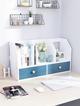 Bookshelf shelf table multi-functional drawing small bookcase small house desk bookshelf small multi-storey