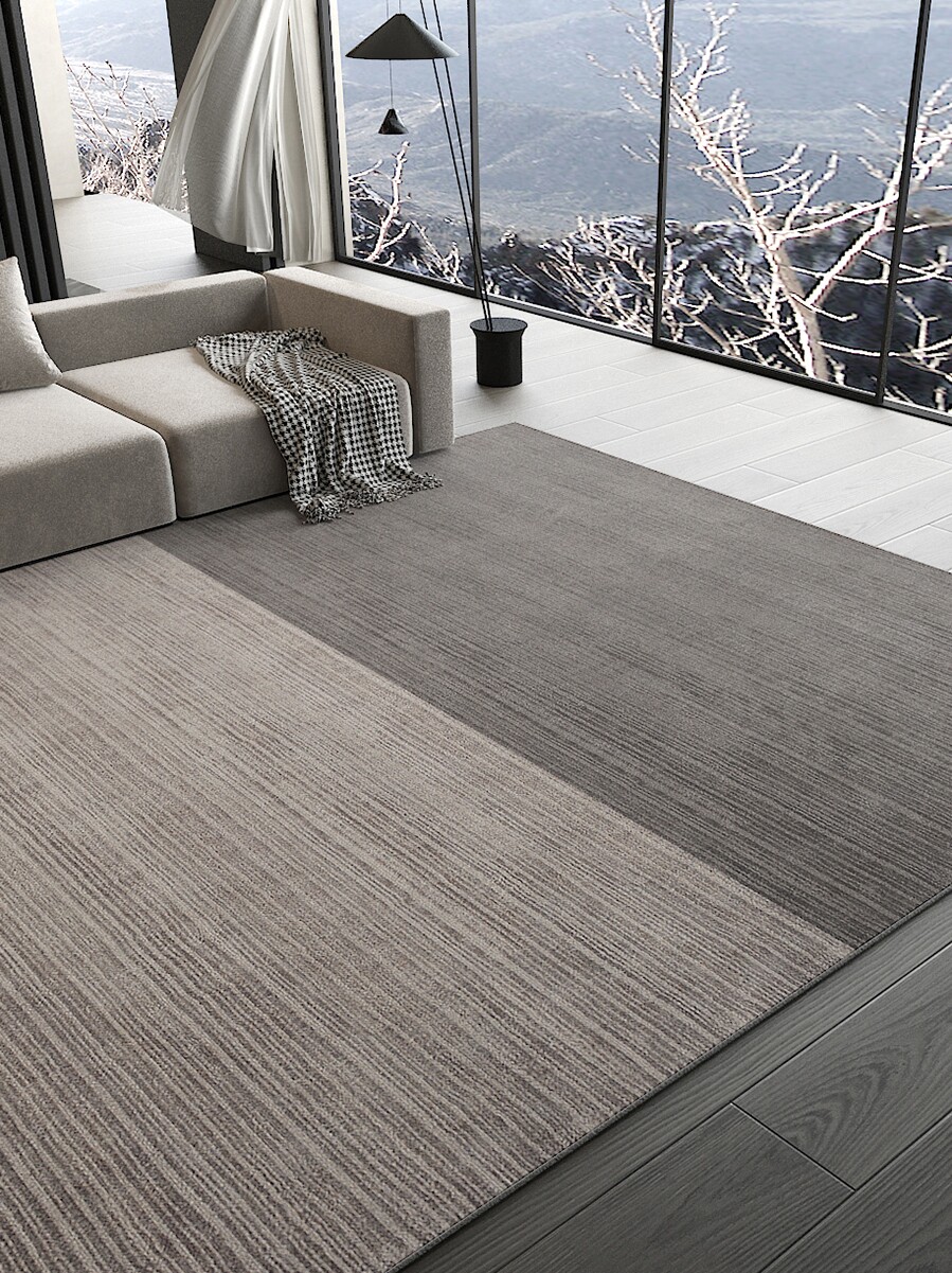 我家的灰色日式平织茶几垫太治愈了✨